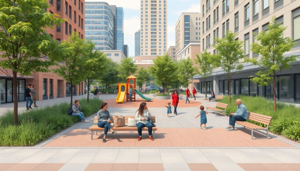 Роль общественных пространств в сплочении районов - иллюстрация