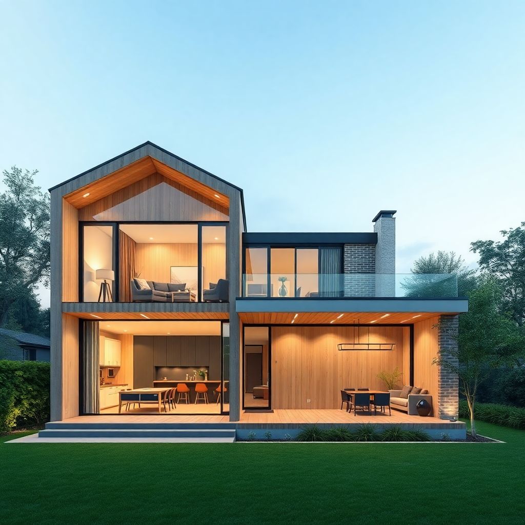 Интерьер и экстерьеры домов по единым стандартам: современные проекты