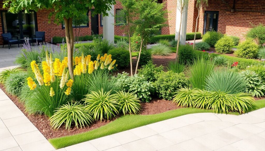 Создание комфортной среды: зелёные насаждения и озеленение кварталов - иллюстрация