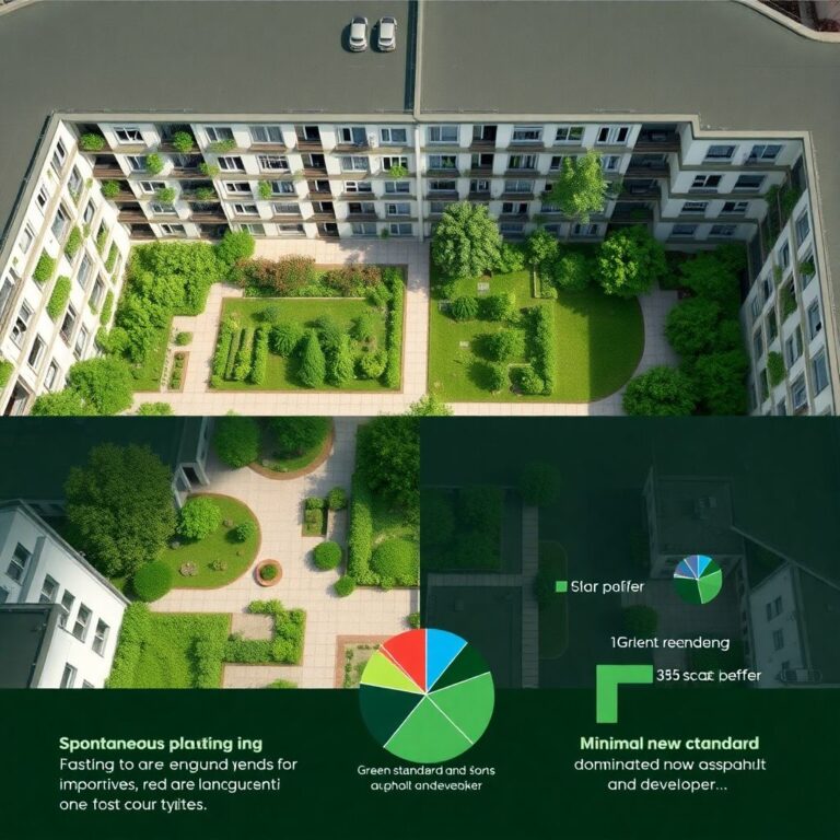 Зелёные насаждения и озеленение кварталов для создания комфортной среды