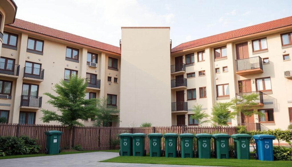 Управление мусором и переработкой отходов в многоквартирниках - иллюстрация