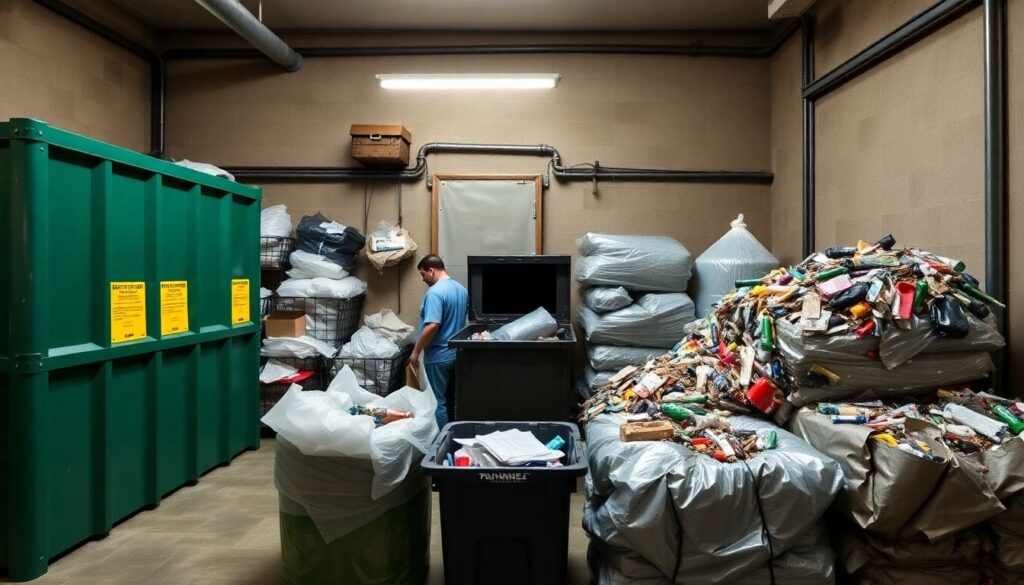 Управление мусором и переработкой отходов в многоквартирниках - иллюстрация